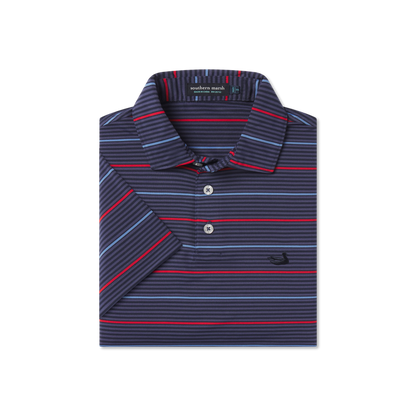 Navy & Red Gridiron