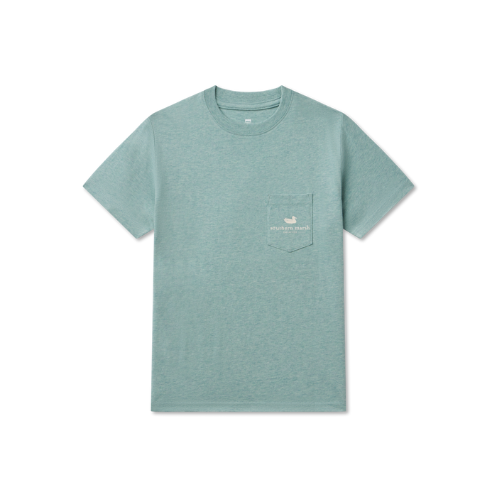 Washed Moss Blue Heather | Front