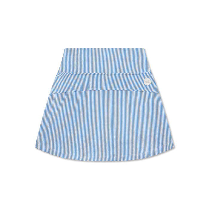 French Blue & White Seersucker | Back