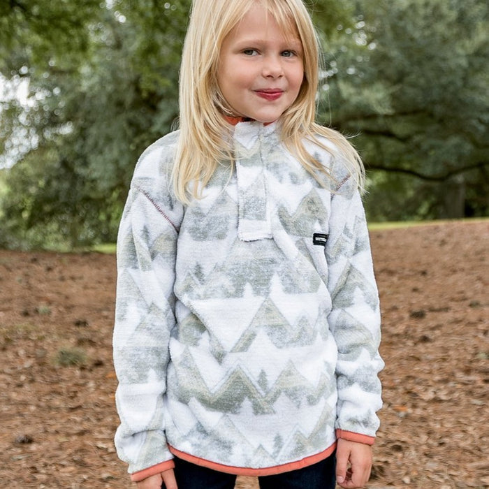 White and Gray | Youth North Basin Pullover