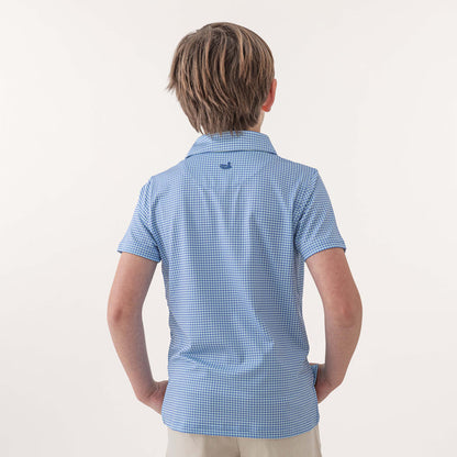 Slate & Mint Gingham | On Model Back