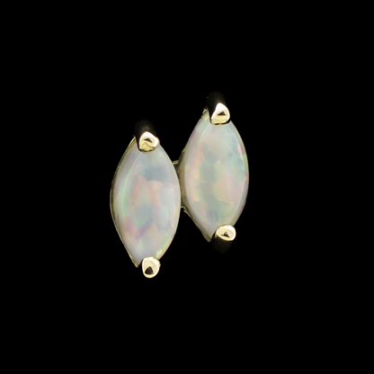 Yellow Gold / White Opal