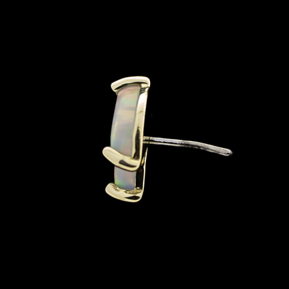 Zafira - 14KT Gold Threadless End - Khrysos Jewelry
