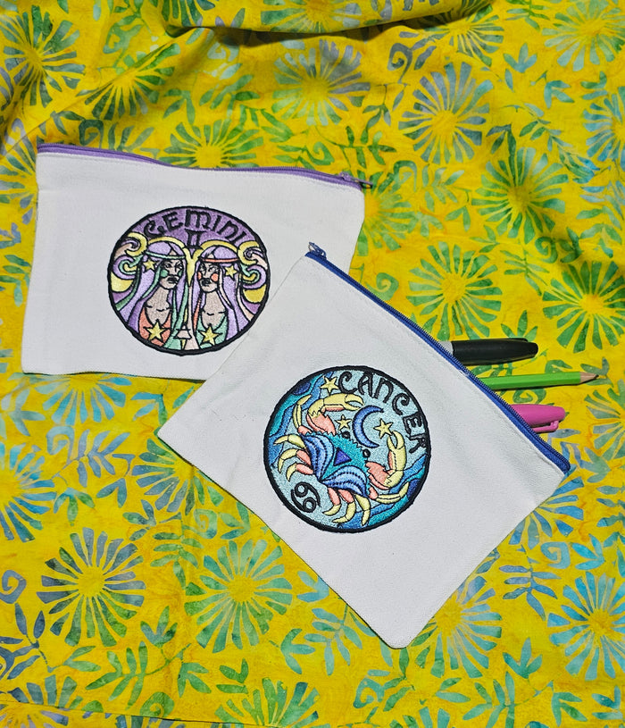 Zodiac Pencil Bag/ Hygiene Bag
