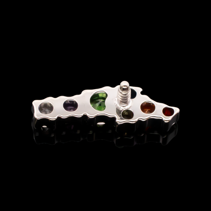 Zoe - 16G Rainbow Internally Threaded End - Khrysos Jewelry